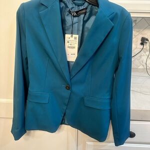 Zara Teal Women's Blazer